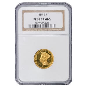 1888 $3 Gold Indian Princess NGC PF65 Cameo