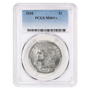 1888-O $1 Morgan Silver Dollar - PCGS MS64+