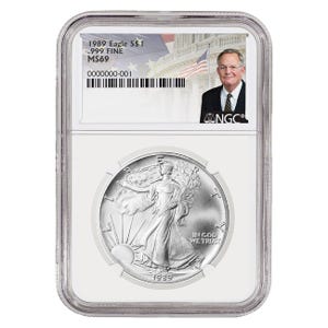 1989 $1 Silver American Eagle MS69 1