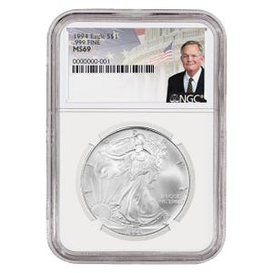 1994 $1 Silver American Eagle MS69 1
