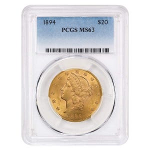 1894 $20 Liberty Gold Double Eagle MS63 PCGS