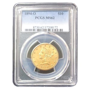 1894-O $10 Liberty Gold Eagle PCGS MS62