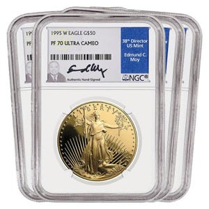 1995 Gold American Eagle SET PF70