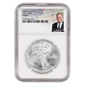 1995 $1 Silver American Eagle MS69 1