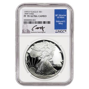 1995 $1 Silver American Eagle PF70