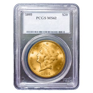 1895 $20 Liberty Gold Double Eagle PCGS MS62