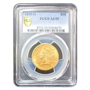 1895-O $10 Liberty Gold Eagle PCGS AU55