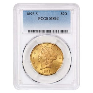 1895-S $20 Liberty Gold Double Eagle MS63 PCGS