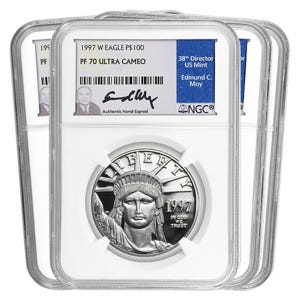 1997 Platinum American Eagle SET PF70