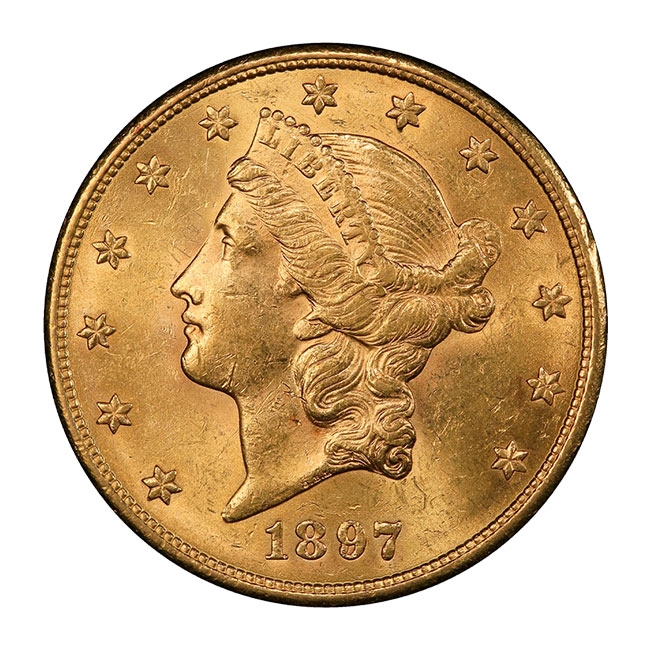 1897-S $20 Liberty Gold Double Eagle NGC MS62