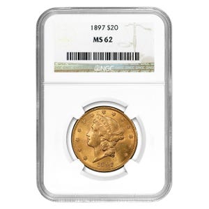 1897-S $20 Liberty Gold Double Eagle NGC MS62