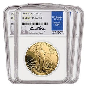 1998 Gold American Eagle SET PF70