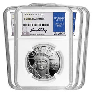 1998 Platinum American Eagle SET PF70
