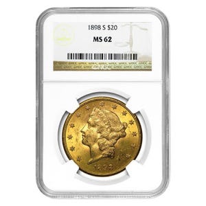1898-S $20 Liberty NGC MS62