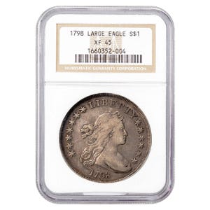 1798 $1 Draped Bust Silver Dollar NGC XF45