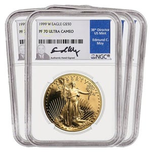 1999 Gold American Eagle SET PF70