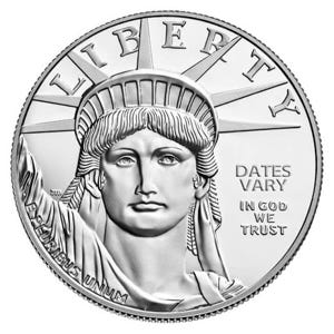 Common Date $100 Platinum American Eagle Bullion