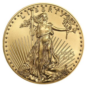 1/4 oz $10 Gold American Eagle Coin (Date Varies)