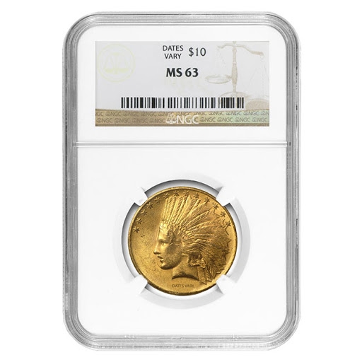 $10 Indian Head Gold MS-63 Coin | Wholesale Coins Direct