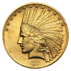 $10 Indian Head Gold Coin (XF)