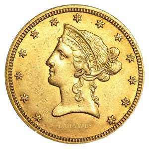 Common Date $10 Liberty Gold Eagle Raw