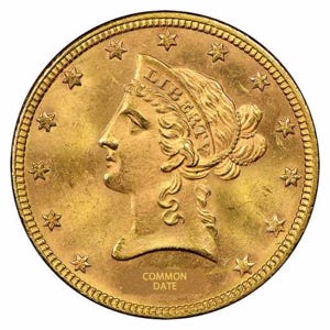 Common Date $10 Liberty Gold Eagle XF