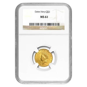 Common Date $1 Gold Type 2 MS61