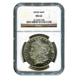 Morgan Silver Dollar MS62