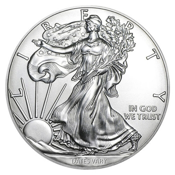 1 oz Silver American Eagle Coin - (Date Varies)