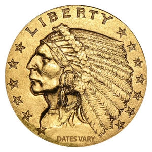 $2.50 Indian Head Gold Coin (XF)