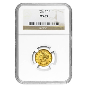Common Date $2.50 Liberty Gold Quarter Eagle MS63
