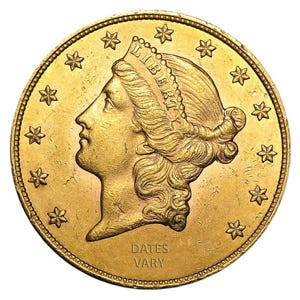 Common Date $20 Liberty Gold Double Eagle AU