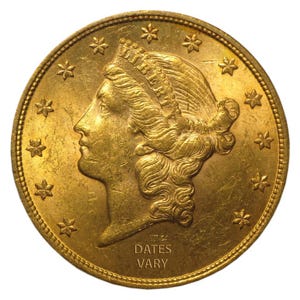 Common Date $20 Liberty Gold Double Eagle BU