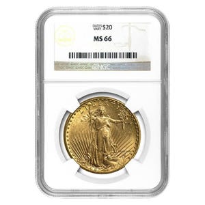 $20 Saint-Gaudens Gold Double Eagle MS-66 Coin (Random Year)