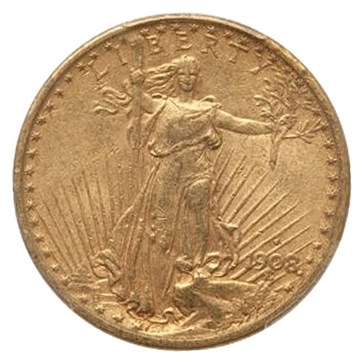 $20 Saint Gaudens Gold Double Eagle Coin (VF)