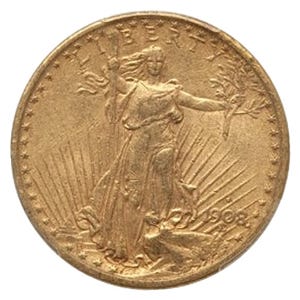 Common Date $20 Saint Gaudens VF