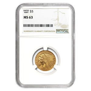 $5 Indian MS63