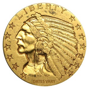 $5 Indian Head Gold Coin (XF)