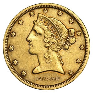 $5 Liberty Gold Coin (XF)