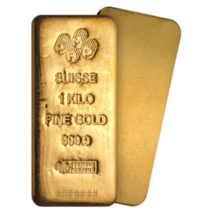 1 Kilo Gold PAMP Casted Bar