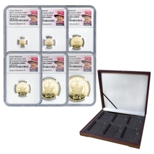 2022 Gold Sovereign Queen Elizabeth II Tribute 6-coin PF70 Set w/ Box