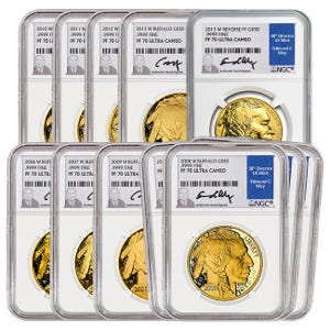 2006-2013 Gold American Buffalo Date Run