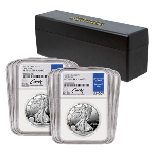 (20) - 2023-S Silver American Eagle PF70 Coins