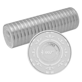 Roll of 20 - 2023 1oz Silver James Bond Casino Royale Coin