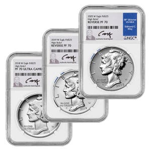 Palladium Elite Proof 70 Set - 2018, 2019, and 2025