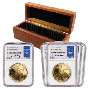 Classic Group Gold American Eagle Proof 70 Date Run, 1986 - 1991