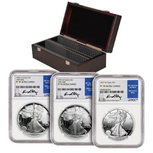 1986-2024 Silver American Eagle Proof 70 Date Run