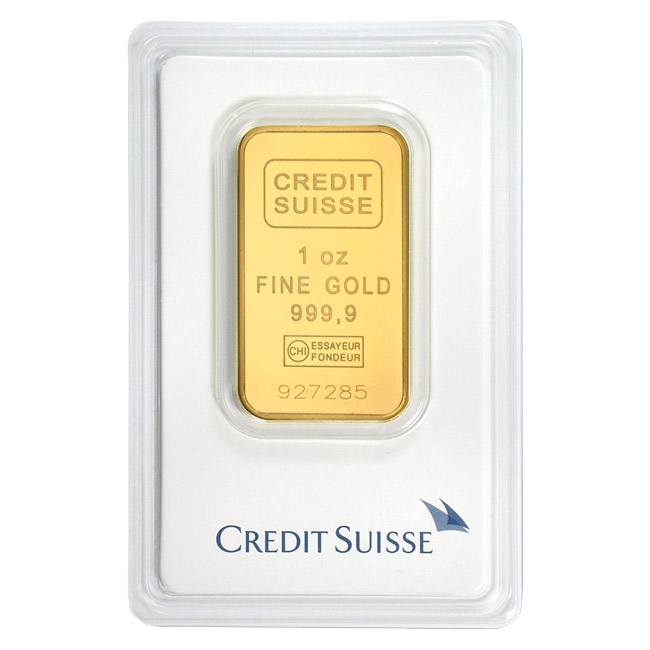 Credit Suisse 1 oz 24-Karat Gold Bar