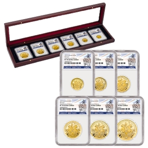 2023 Britannia Gold 6-coin Proof 70 Set with Box