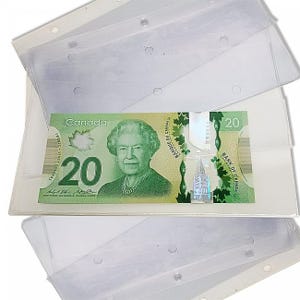 Crystal-Clear Refill Pages for Small Currency Album – 10-Pack